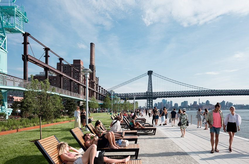 <p>Domino Park</p>
                 <p>Williamsburg, NY</p>
                 <p>James Corner Field Operations</p>