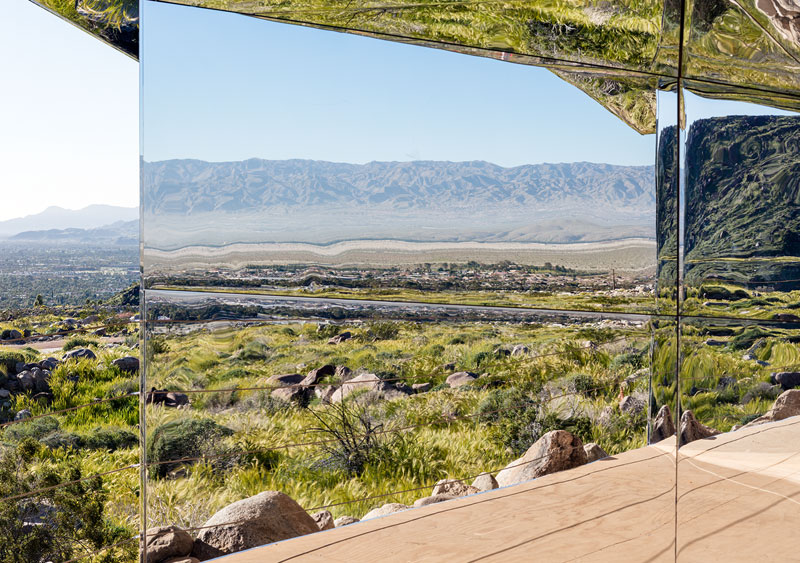 <p>Mirage at Desert X</p>
                 <p>Palm Springs, CA</p>
                 <p>Artist: Doug Aitken</p>