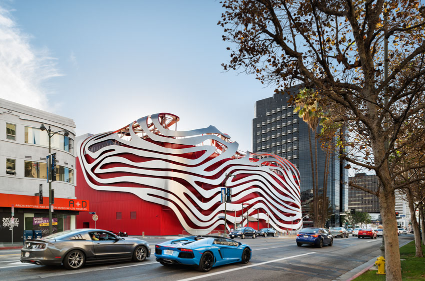 <p>Petersen Automotive Museum</p>
                 <p>Los Angeles, CA</p>
                 <p>Kohn Pedersen Fox</p>