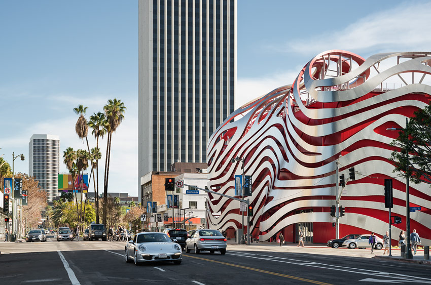 <p>Petersen Automotive Museum</p>
                 <p>Los Angeles, CA</p>
                 <p>Kohn Pedersen Fox</p>