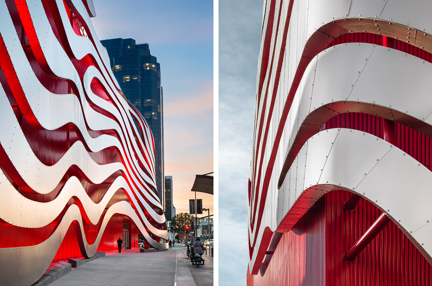 <p>Petersen Automotive Museum</p>
                 <p>Los Angeles, CA</p>
                 <p>Kohn Pedersen Fox</p>