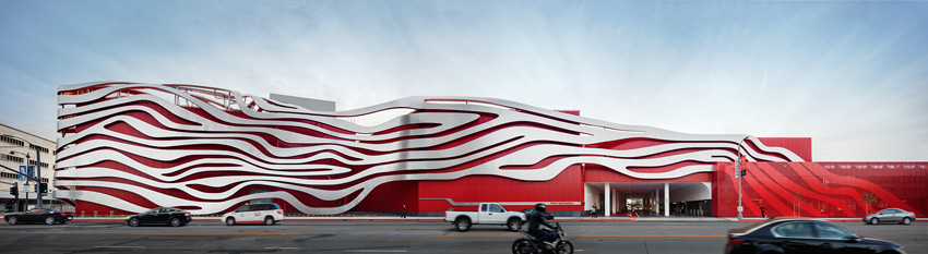 <p>Petersen Automotive Museum</p>
                 <p>Los Angeles, CA</p>
                 <p>Kohn Pedersen Fox</p>