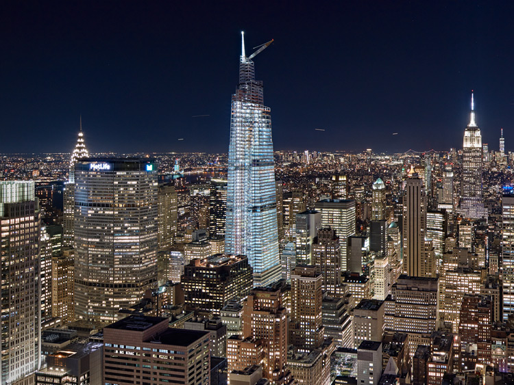 <p>At full height with spire</p>
                 <p>New York City</p>
                 <p>September 2019</p>