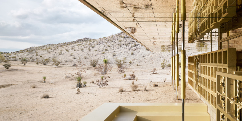 <p>Acido Dorado</p>
                 <p>Joshua Tree, CA</p>
                 <p>Architect: Robert Stone</p>