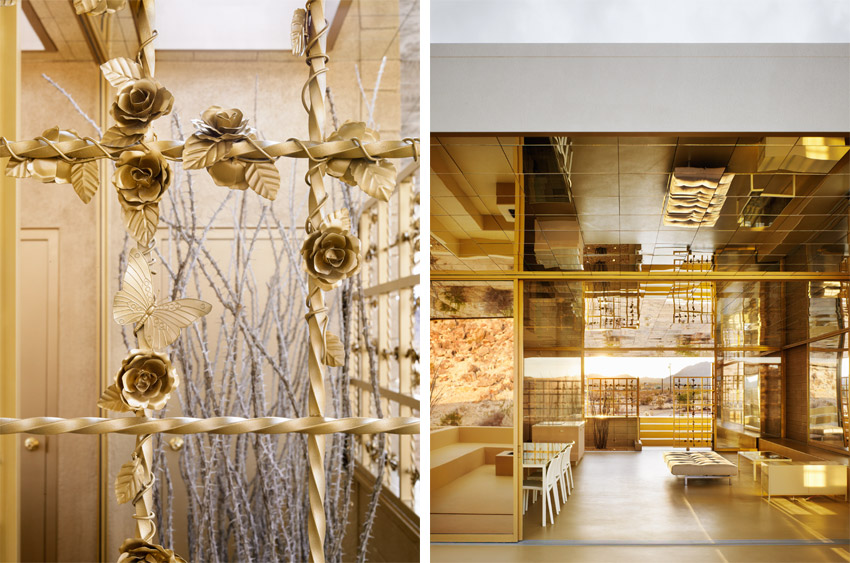 <p>Acido Dorado</p>
                 <p>Joshua Tree, CA</p>
                 <p>Architect: Robert Stone</p>